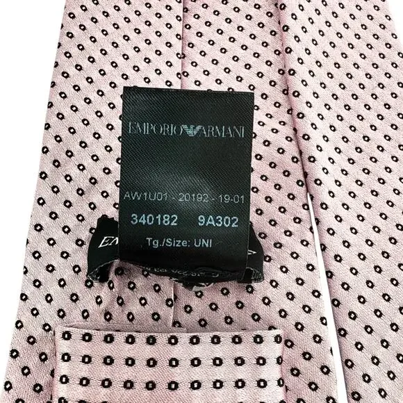 EMPORIO ARMANI Silk Tie in Pink